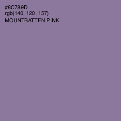 #8C789D - Mountbatten Pink Color Image