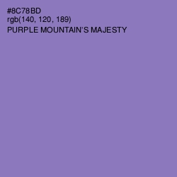 #8C78BD - Purple Mountain's Majesty Color Image