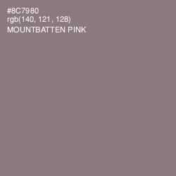 #8C7980 - Mountbatten Pink Color Image