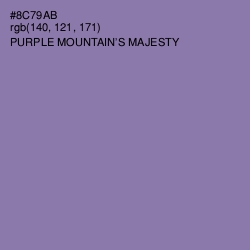 #8C79AB - Purple Mountain's Majesty Color Image