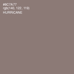 #8C7A77 - Hurricane Color Image