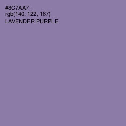 #8C7AA7 - Lavender Purple Color Image