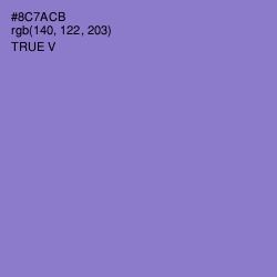 #8C7ACB - True V Color Image