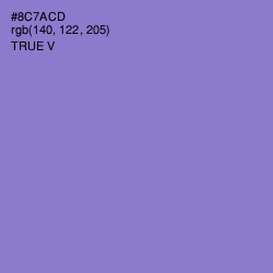 #8C7ACD - True V Color Image