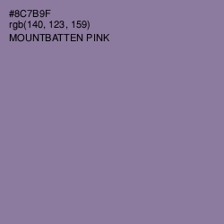 #8C7B9F - Mountbatten Pink Color Image