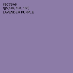 #8C7BA6 - Lavender Purple Color Image