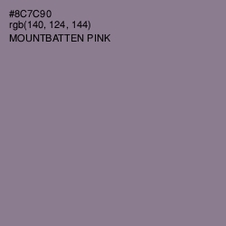 #8C7C90 - Mountbatten Pink Color Image