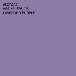 #8C7CA3 - Lavender Purple Color Image