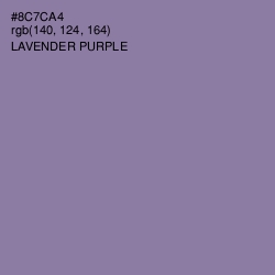 #8C7CA4 - Lavender Purple Color Image