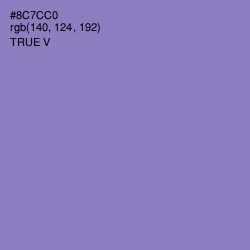 #8C7CC0 - True V Color Image