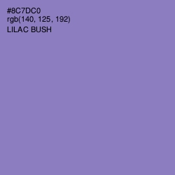 #8C7DC0 - Lilac Bush Color Image