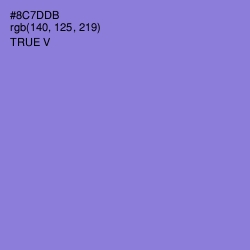 #8C7DDB - True V Color Image