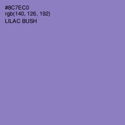 #8C7EC0 - Lilac Bush Color Image