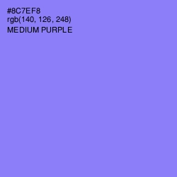 #8C7EF8 - Medium Purple Color Image