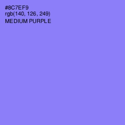 #8C7EF9 - Medium Purple Color Image