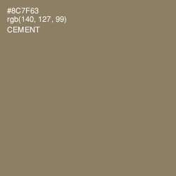 #8C7F63 - Cement Color Image