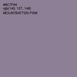 #8C7F94 - Mountbatten Pink Color Image