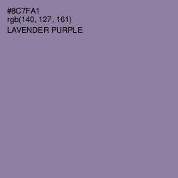 #8C7FA1 - Lavender Purple Color Image