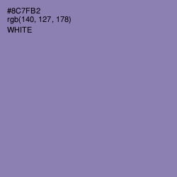 #8C7FB2 - Lavender Purple Color Image