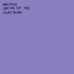 #8C7FC0 - Lilac Bush Color Image