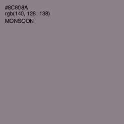#8C808A - Monsoon Color Image