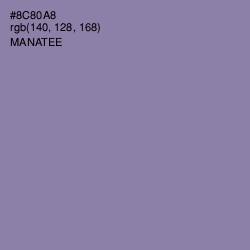 #8C80A8 - Manatee Color Image