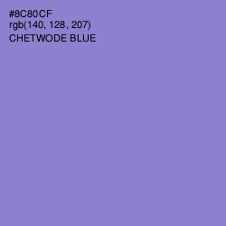 #8C80CF - Chetwode Blue Color Image