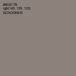 #8C817B - Schooner Color Image