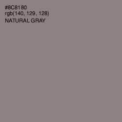 #8C8180 - Natural Gray Color Image