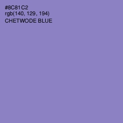 #8C81C2 - Chetwode Blue Color Image