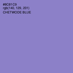 #8C81C9 - Chetwode Blue Color Image