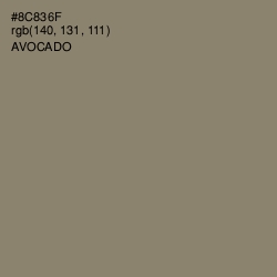 #8C836F - Avocado Color Image