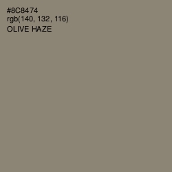 #8C8474 - Olive Haze Color Image