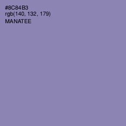 #8C84B3 - Manatee Color Image
