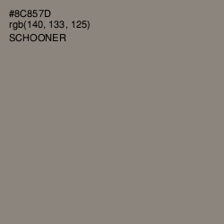 #8C857D - Schooner Color Image