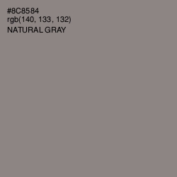 #8C8584 - Natural Gray Color Image