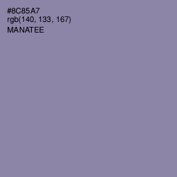 #8C85A7 - Manatee Color Image