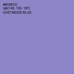 #8C85C5 - Chetwode Blue Color Image