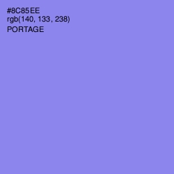 #8C85EE - Portage Color Image