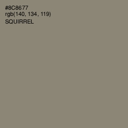 #8C8677 - Squirrel Color Image