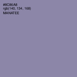 #8C86A8 - Manatee Color Image