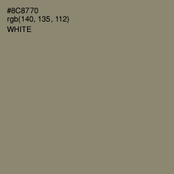 #8C8770 - Olive Haze Color Image