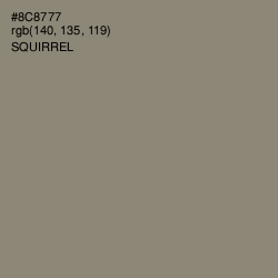#8C8777 - Squirrel Color Image