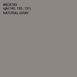 #8C8783 - Natural Gray Color Image
