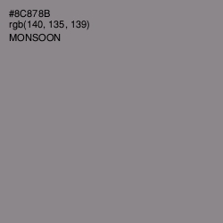 #8C878B - Monsoon Color Image