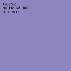 #8C87C0 - Blue Bell Color Image