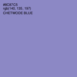 #8C87C5 - Chetwode Blue Color Image