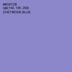 #8C87CB - Chetwode Blue Color Image