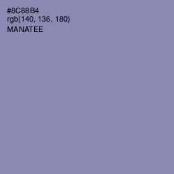 #8C88B4 - Manatee Color Image