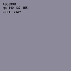 #8C899B - Oslo Gray Color Image